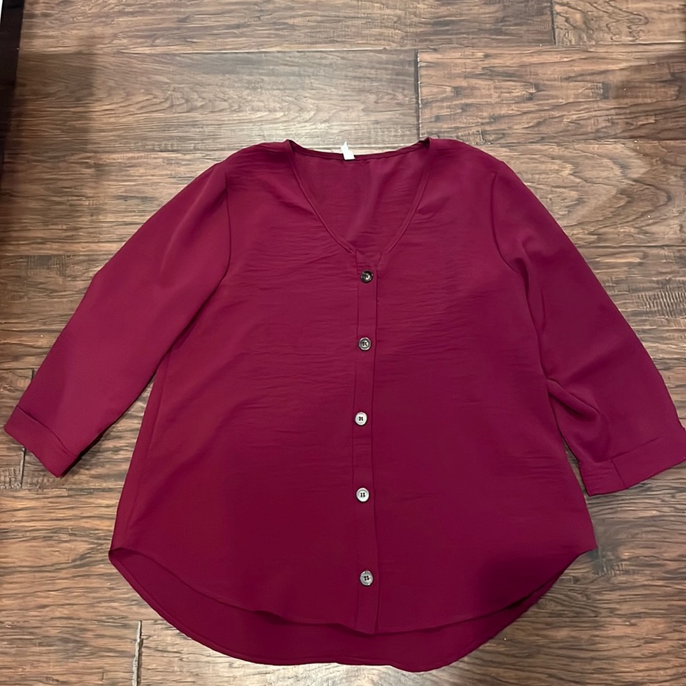 Large maternity blouse